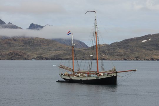 Tecla anchored Greenland Tassiilaq East