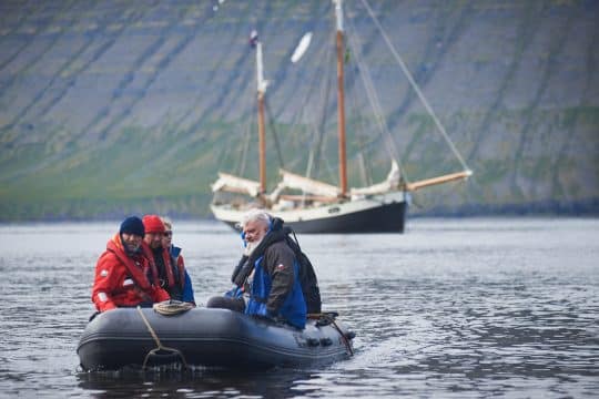 Tecla guests going ashore in tender Iceland