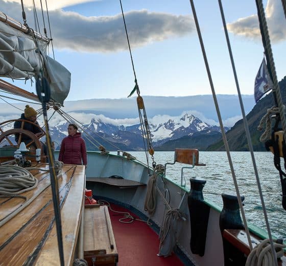 Tecla guests sailing in South Georgia to Antarctica