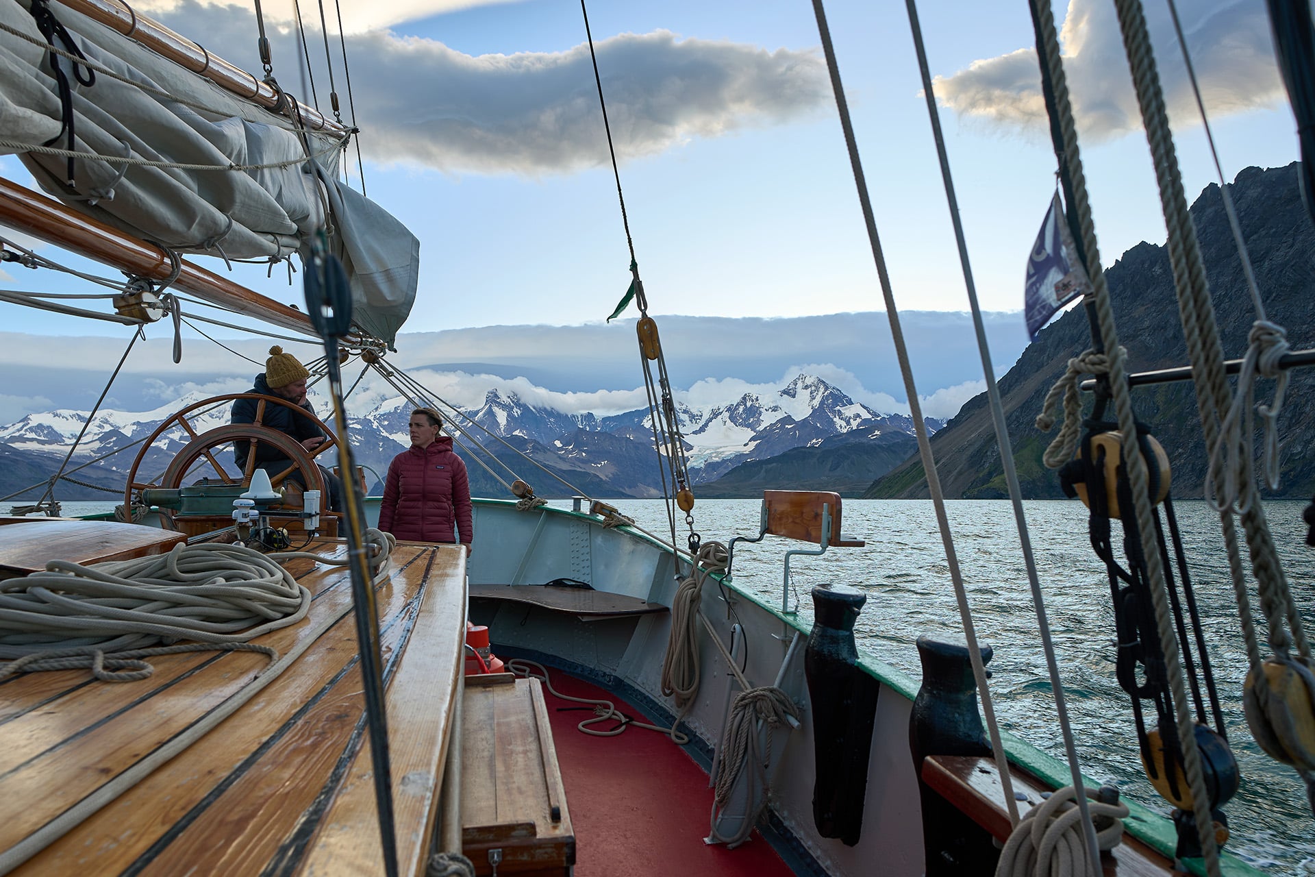 Tecla guests sailing in South Georgia to Antarctica