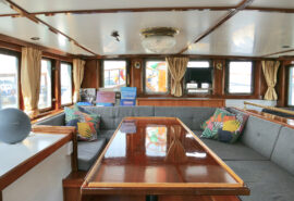Twister onboard dining area deck level interior