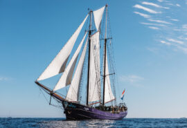 Twister schooner underway sailing view of schooner adventure sail