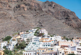 Twister view of Canary Islands mountains