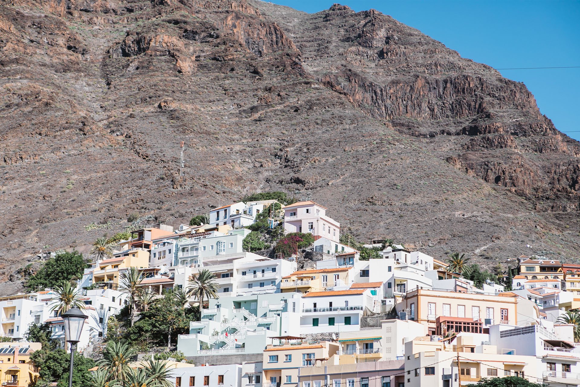 Twister view of Canary Islands mountains