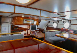 Twister view of interior saloon below deck