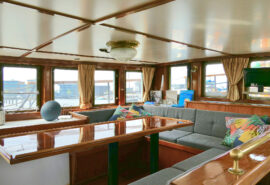 Twister wheelhouse on deck level interior onboard