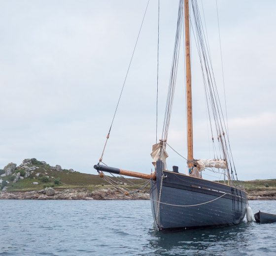 Unity anchored Isles of Scilly