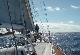 Zuza at sea