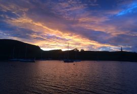 Zuza at sunset