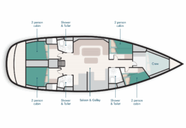 Humla sailing yacht deck plan information
