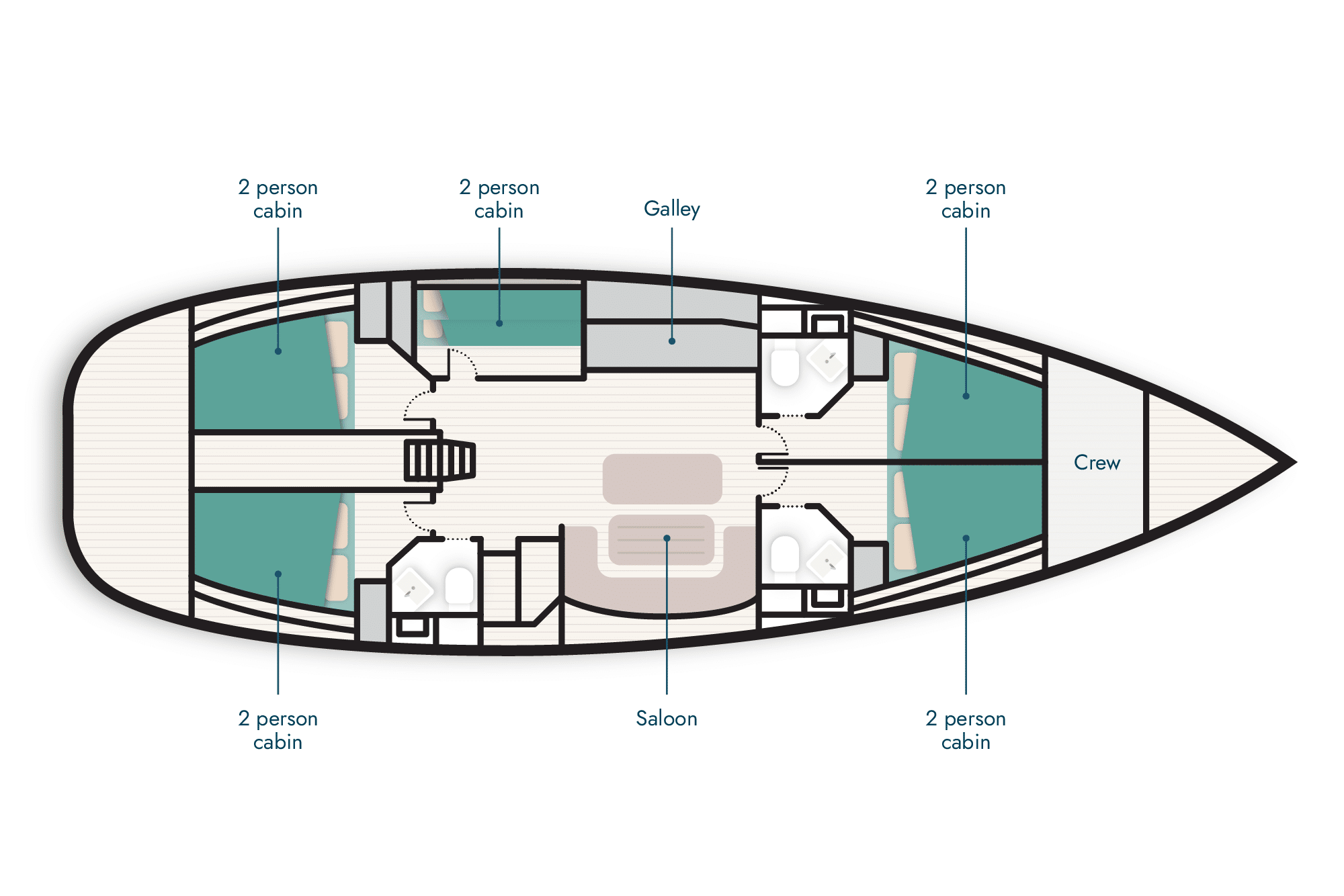 Zorba yacht deck plan