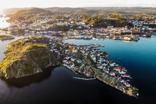 View of Kragero, between Oslo and Kristiansand, Norwegian Coast, Norway