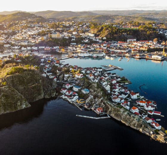 View of Kragero, between Oslo and Kristiansand, Norwegian Coast, Norway
