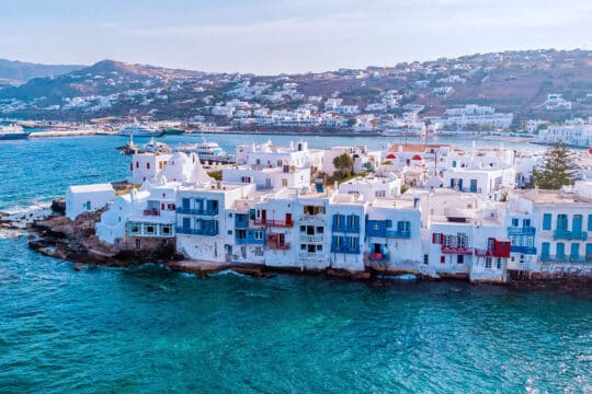 View of Mykonos island, Cyclades, Greece