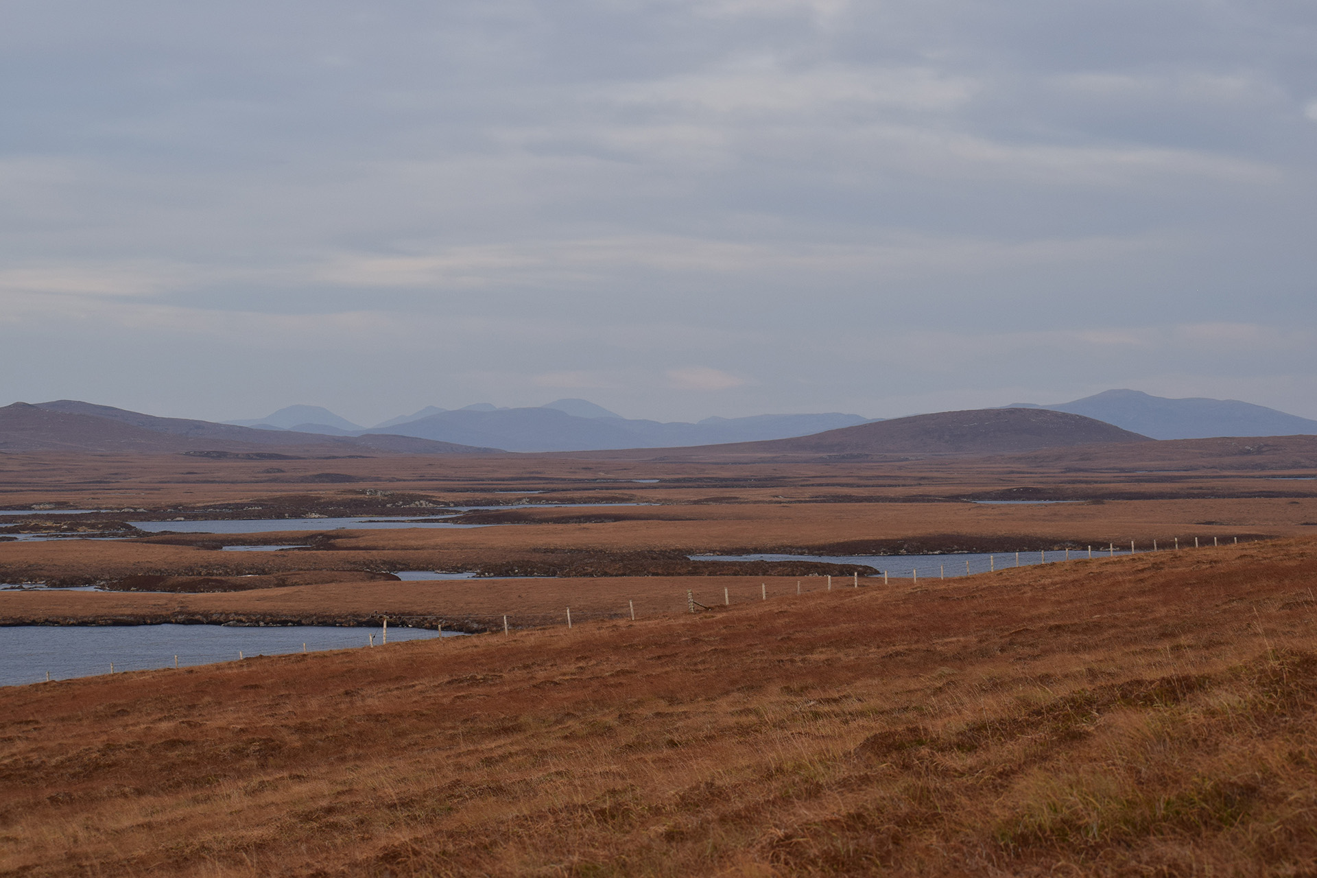 View of North Uist, Outer Hebrides, Scotland
