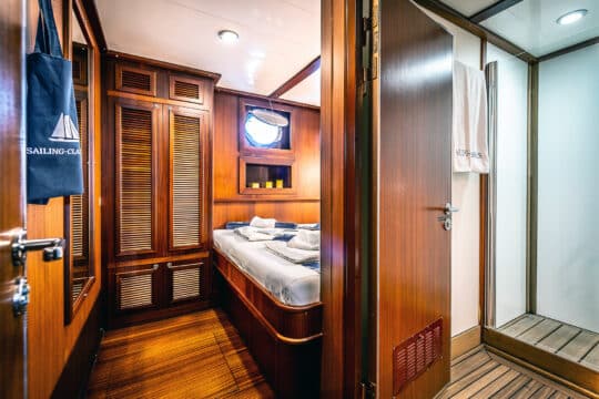 View of cabin on board Chronos