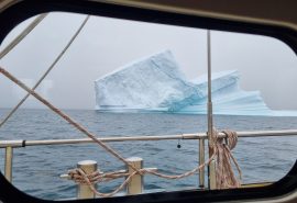 View of iceberg in Greenland from Valiente