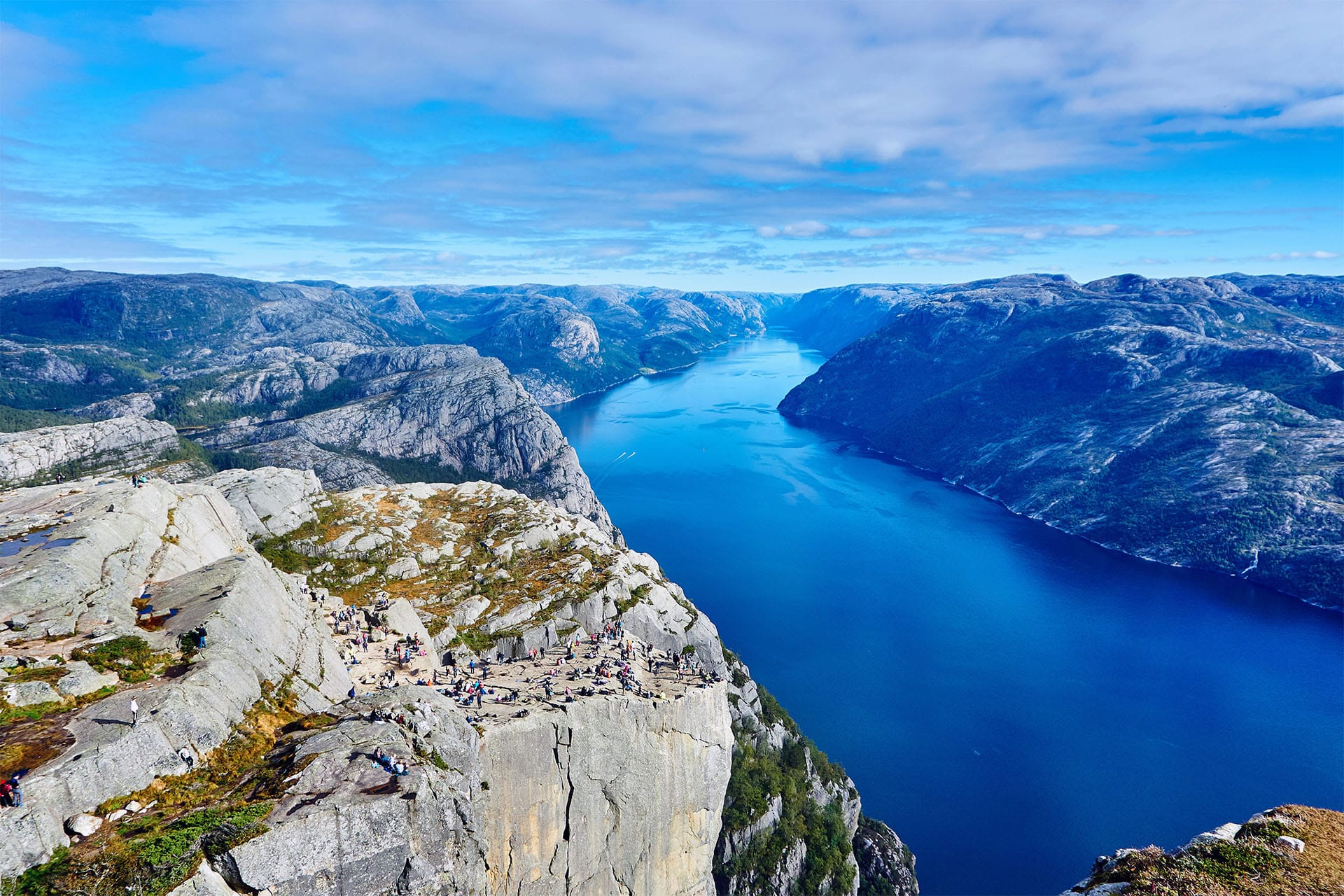 View of pulpit rock, Lysefjord, Norway