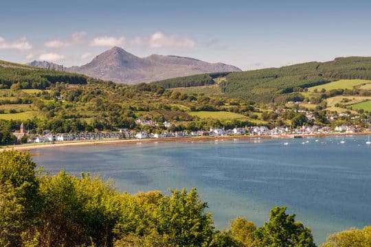View of the Isle of Arran, Firth of Clyde