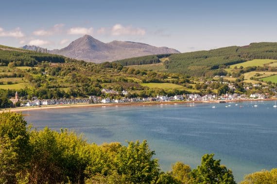 View of the Isle of Arran, Firth of Clyde