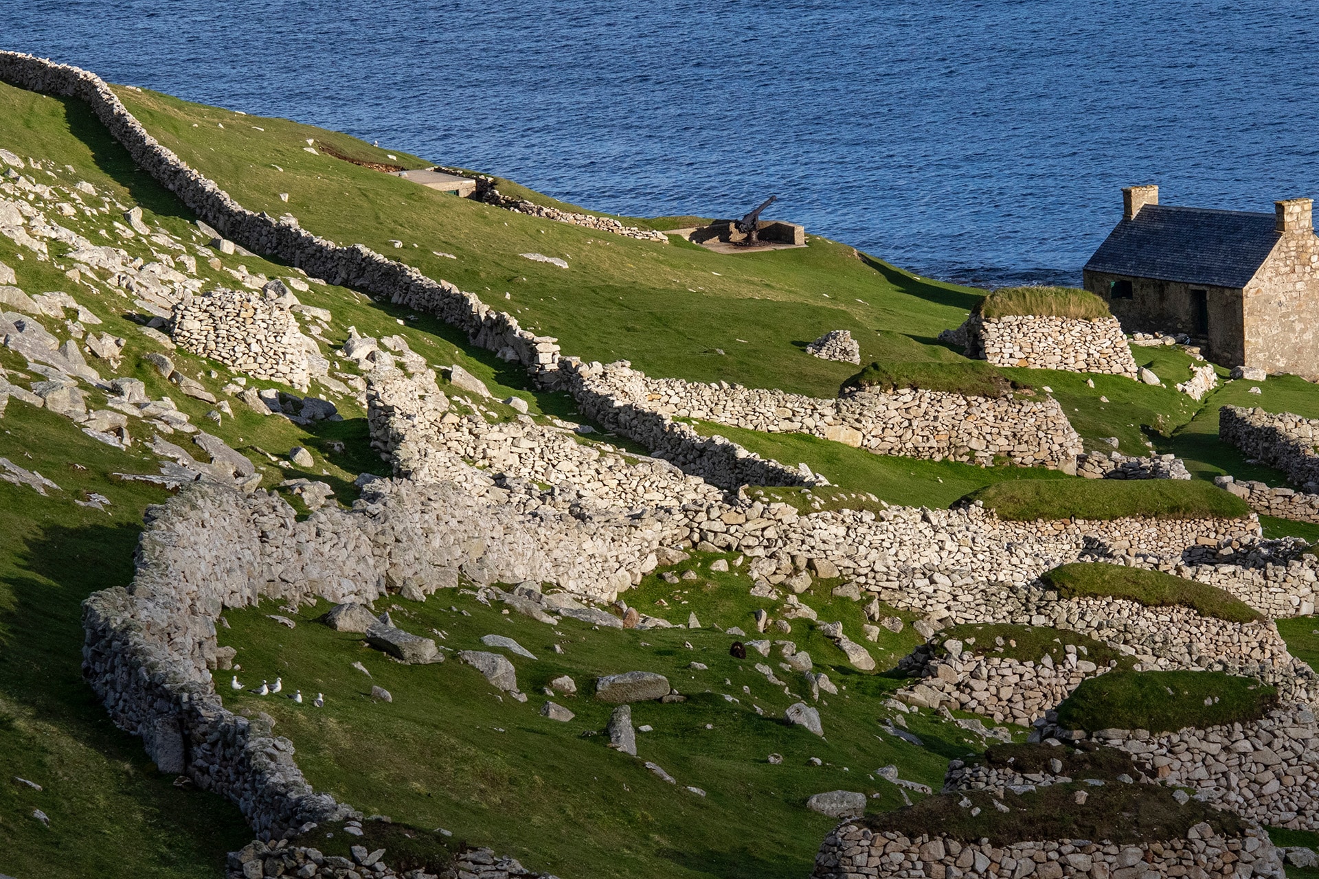 View of the water from Hirta village, St Kilda