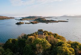 View over Kerrera from Oban, Scotland, Hebrides
