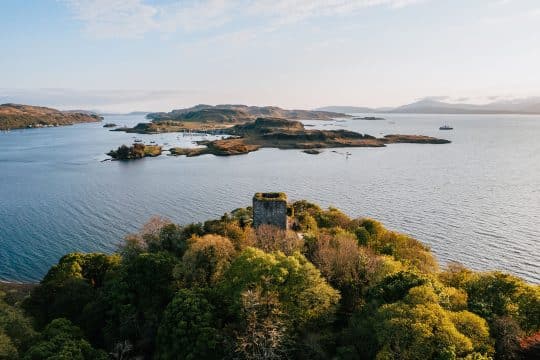 View over Kerrera from Oban, Scotland, Hebrides