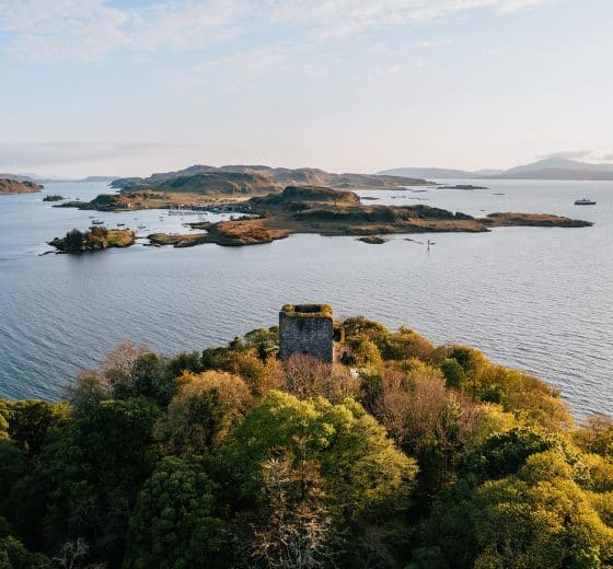 View over Kerrera from Oban, Scotland, Hebrides
