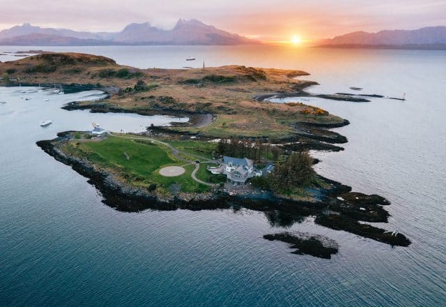 View over the isle of Kerrera, Hebrides, Scotland