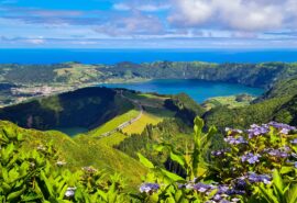 View overlooking Azores islands, Portugal
