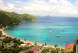 View overlooking the British Virgin Islands, Caribbean, BVI