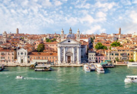 View overlooking the city of Venice, Italy