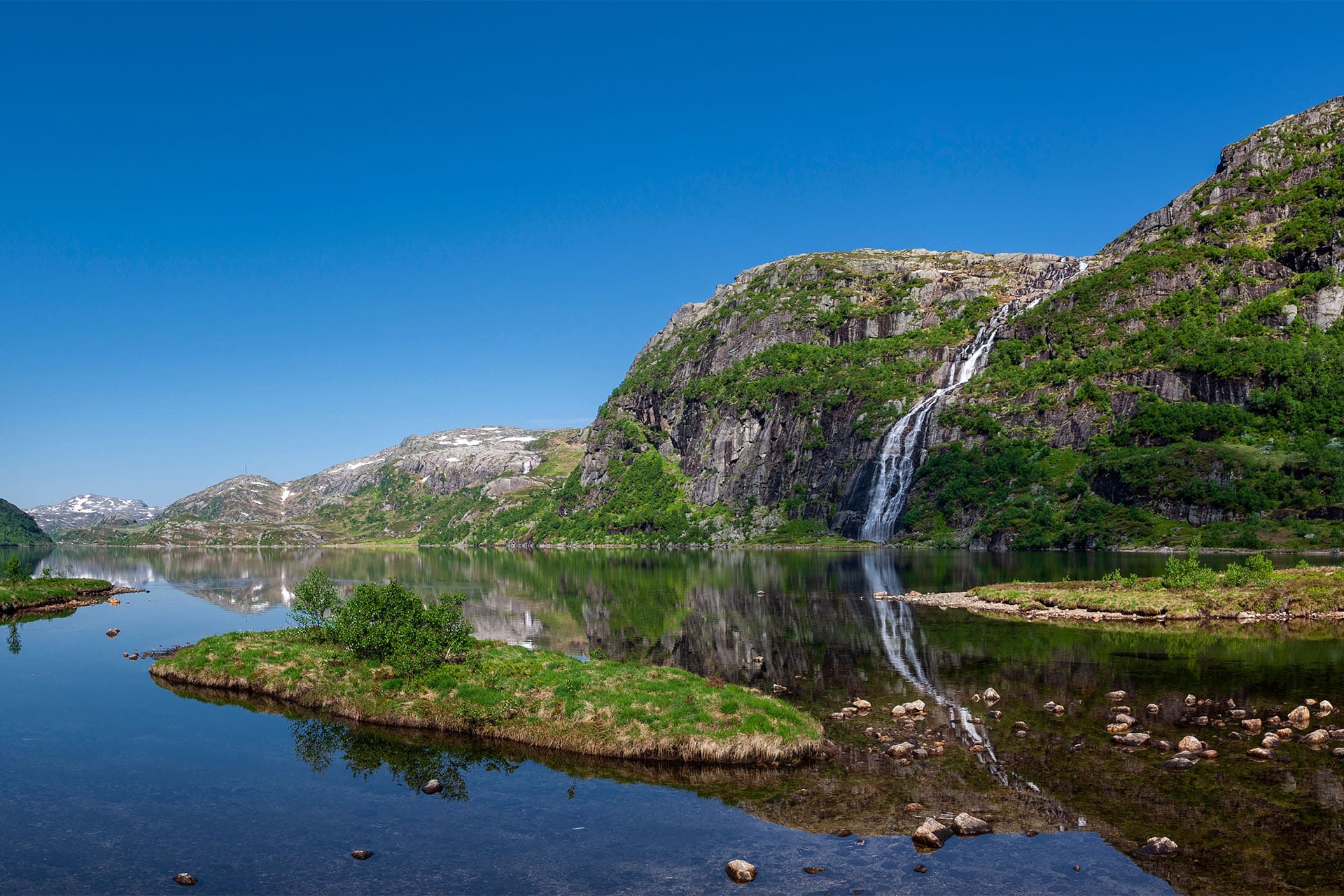 Waterfall in Rogaland, near Stavanger, Norway