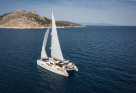 Zorba Cat sailing Greece