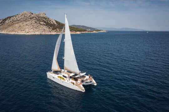 Zorba Cat sailing Greece