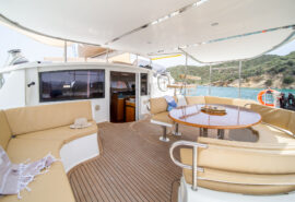 Zorba Cat stern deck