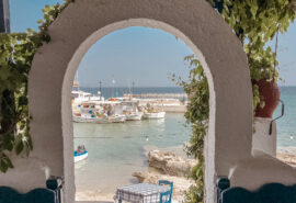 Zorba Cyclades anchorage