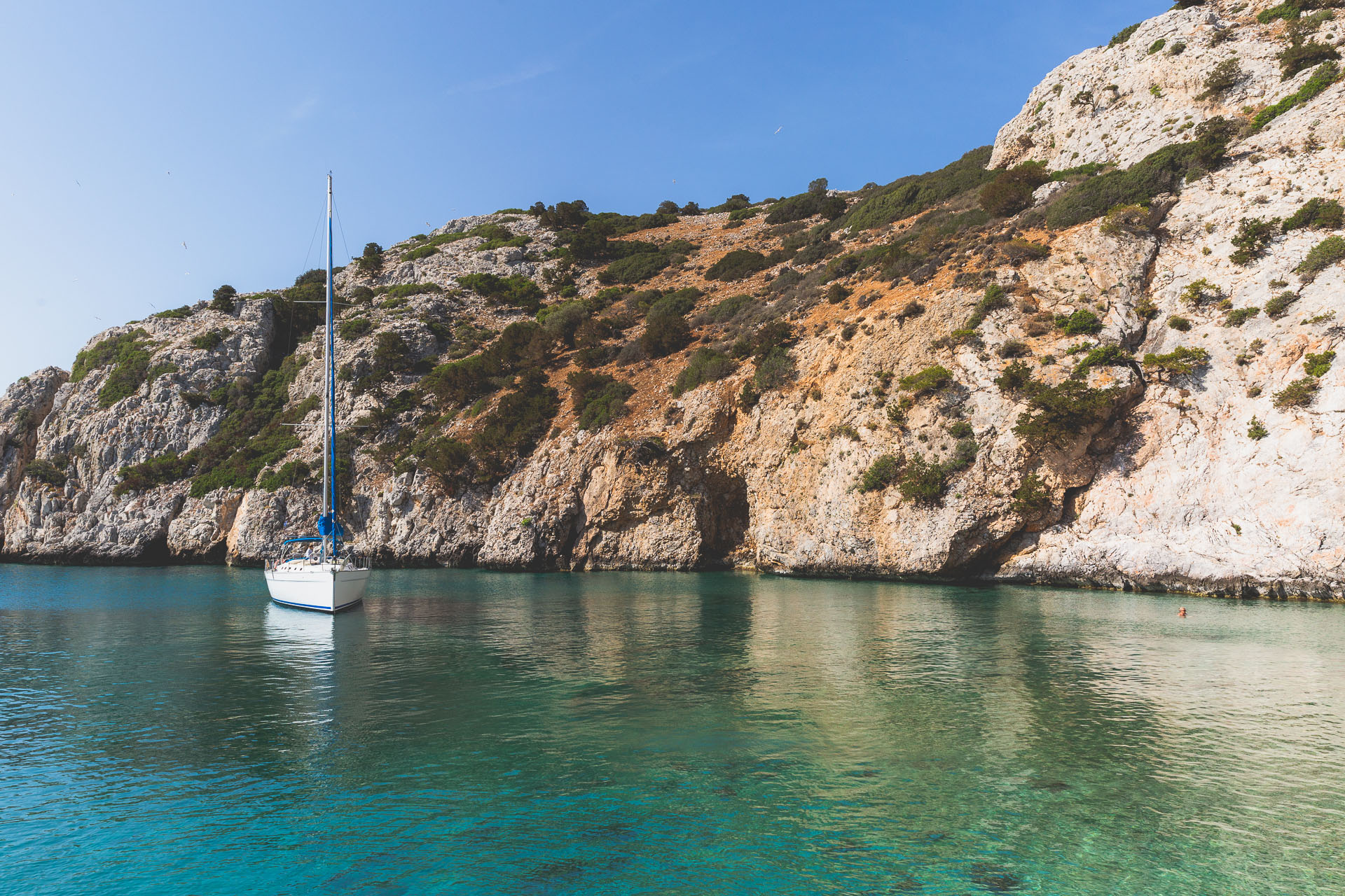 Zorba anchored Greece Saronic