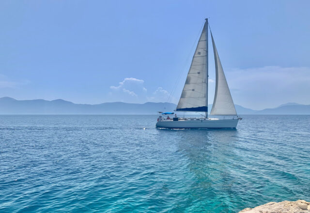 Private Charter Yacht Sailing in the Cyclades, Greece