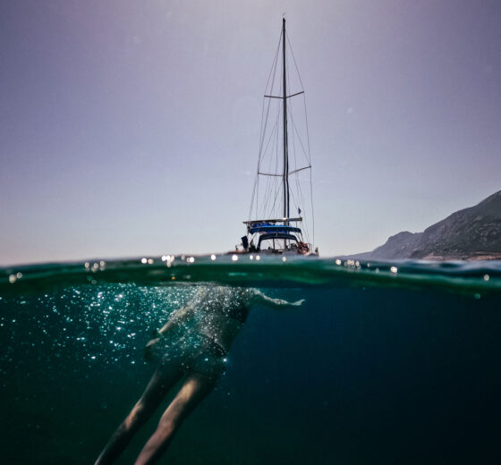 Zorba swimming Greece