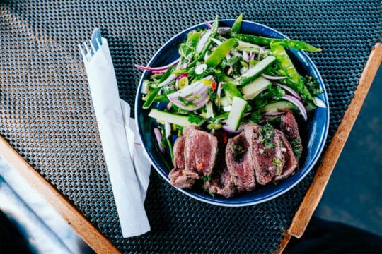 Zuza expedition yacht meal onboard lunch dining