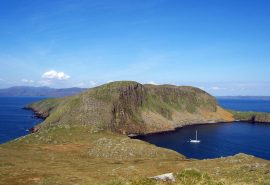 Zuza in the Shiant Islands