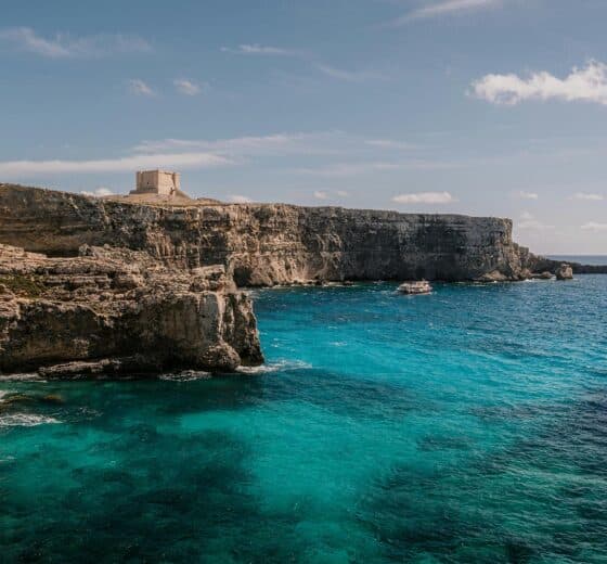 bay in Comino, Malta