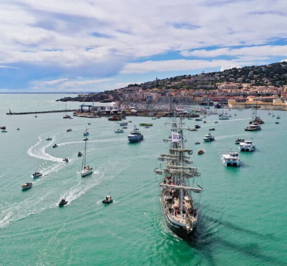 escale à sète festival, boats sailing in France