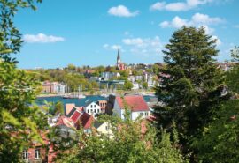 flensburg aerial germany baltic sea