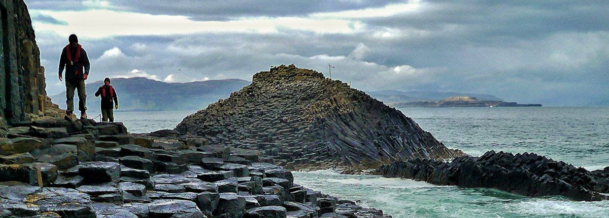 granite stacks in the Hebrides