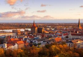 rostock germany baltic sea aerial